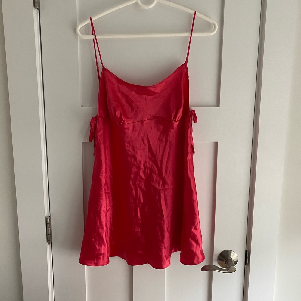 Victoria’s Secret Red Silk Slip